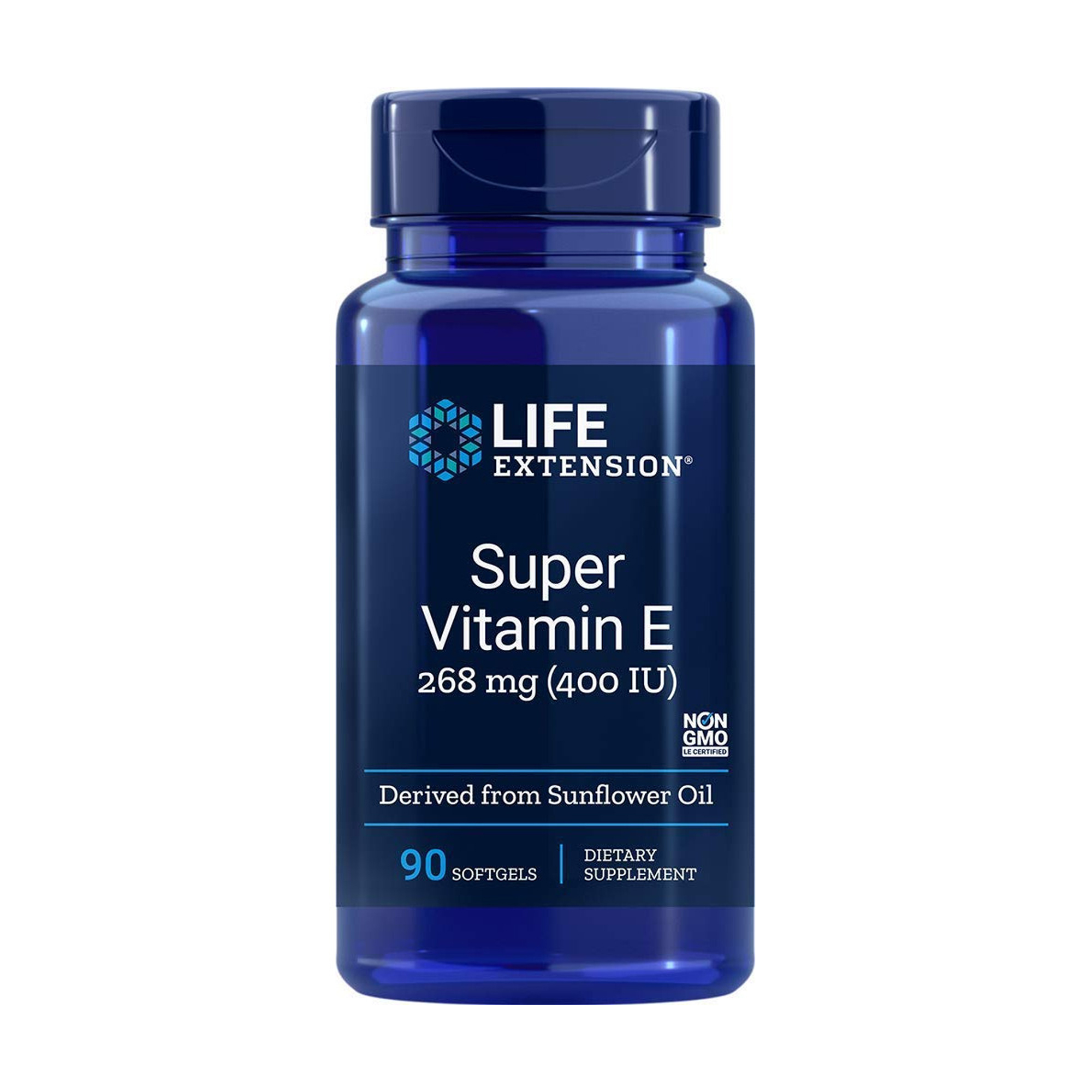 Bітaмін E Life Extension Super Vitamin E, 268 мг 400 МО, 90 желатинових капсул